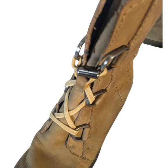 Sorel tan wedge high heel lace-up boot - Picture 8 of 12